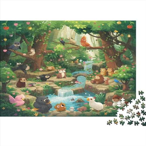 Dschungeltiere Puzzle 1000 Teile Puzzle Für Erwachsene Und Kinder Ab 14 Jahren Puzzel 1000pcs (75x50cm) von MQBDEUAOP