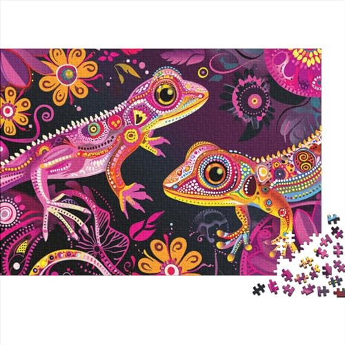 Echse 1000 Teile, Impossible Puzzle,GesKükenlichkeitsspiel Für Die Ganze Familie, Erwachsenenpuzzle Ab 14 Jahren Puzzel 1000pcs (75x50cm) von MQBDEUAOP