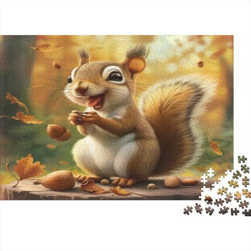 Eichhörnchen Puzzle 1000 Teile Puzzle Für Erwachsene Und Kinder Ab 14 Jahren Puzzel 1000pcs (75x50cm) von MQBDEUAOP