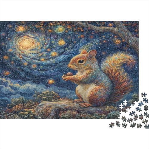 Eichhörnchen Puzzle 1000 Teile Puzzle Für Erwachsene Und Kinder Ab 14 Jahren Puzzel 1000pcs (75x50cm) von MQBDEUAOP
