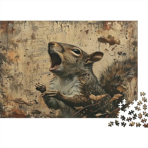 Eichhörnchen Puzzlespiel 1000 Teile Erwachsene -Puzzle 1000 Stück Spiel Puzzles Für Erwachsene Kinder Puzzle Erwachsenen Puzzlespiel Puzzel 1000pcs (75x50cm) von MQBDEUAOP