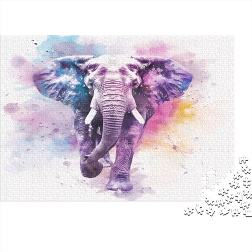 Elefant Puzzle 1000 Teile Puzzle Für Erwachsene Und Kinder Ab 14 Jahren Puzzel 1000pcs (75x50cm) von MQBDEUAOP