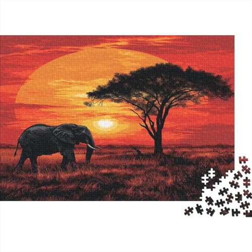 Elefant Puzzlespiel 1000 Teile Puzzles Für Erwachsene Lernspiel Herausforderung Spielzeug 1000 Teile Puzzles Für Erwachsene Kinder Erwachsenen Puzzlespiel Puzzel 1000pcs (75x50cm) von MQBDEUAOP