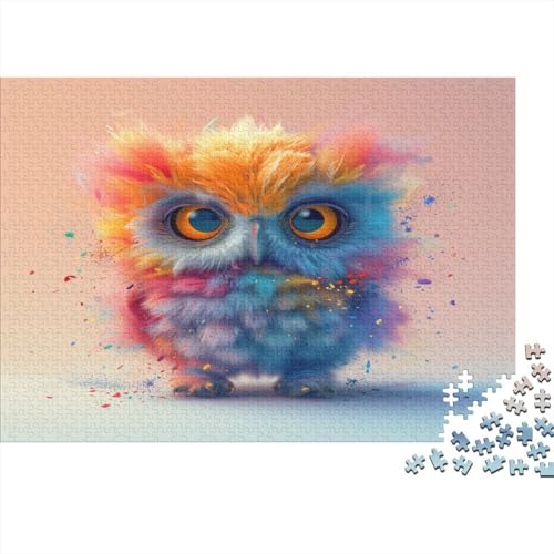 Eule Puzzlespiel 1000 Teile Erwachsene -Puzzle 1000 Stück Spiel Puzzles Für Erwachsene Kinder Puzzle Erwachsenen Puzzlespiel Puzzel 1000pcs (75x50cm) von MQBDEUAOP