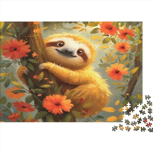 Faultier Puzzlespiel 1000 Teile Puzzles Für Erwachsene Lernspiel Herausforderung Spielzeug 1000 Teile Puzzles Für Erwachsene Kinder Erwachsenen Puzzlespiel Puzzel 1000pcs (75x50cm) von MQBDEUAOP