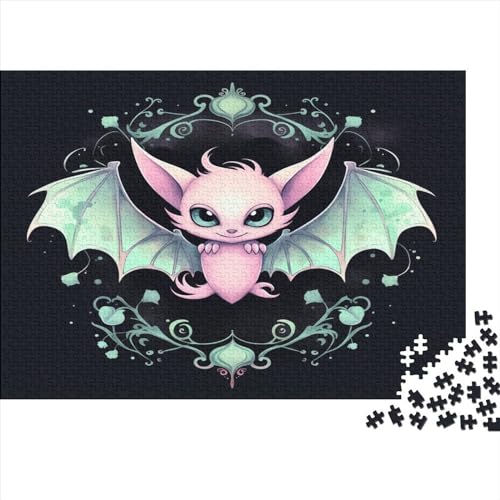 Fledermaus Puzzle 1000 Teile Erwachsene Puzzles Für Erwachsene Klassische Puzzles 1000 Teile Erwachsene Puzzlespiel Schwer Pädagogisches Spielzeug Erwachsene Kinder Puzzel 1000pcs (75x50cm) von MQBDEUAOP