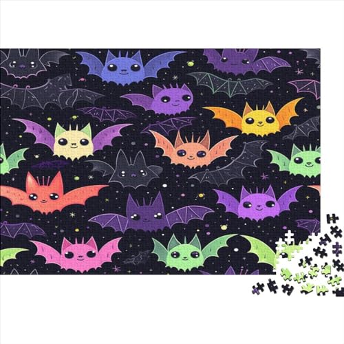 Fledermaus Puzzle 1000 Teile Puzzle Für Erwachsene Und Kinder Ab 14 Jahren Puzzel 1000pcs (75x50cm) von MQBDEUAOP