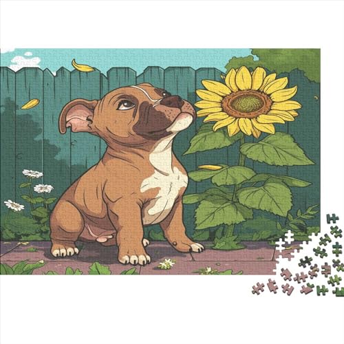 French BullHund 1000 Teile Puzzle Für Erwachsene, Hochwertige Recycelbare MateriAußerirdische Und Druck Puzzlespiel, Familienspiel, Geschenk Für Liebhaber Oder Freunde Puzzel 1000pcs (75x50cm) von MQBDEUAOP