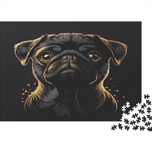 French BullHund Puzzlespiel 1000 Teile Puzzles Für Erwachsene Lernspiel Herausforderung Spielzeug 1000 Teile Puzzles Für Erwachsene Kinder Erwachsenen Puzzlespiel Puzzel 1000pcs (75x50cm) von MQBDEUAOP