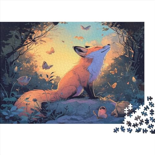 Fuchs Puzzle 1000 Teile Puzzle Für Erwachsene Und Kinder Ab 14 Jahren Puzzel 1000pcs (75x50cm) von MQBDEUAOP