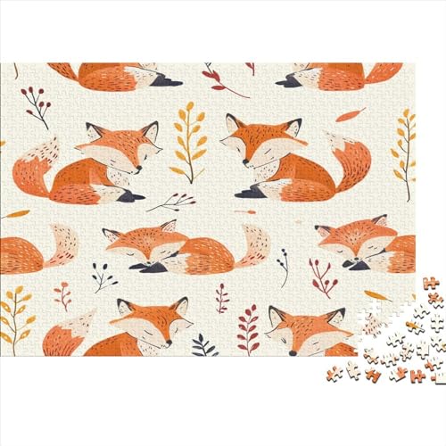 Fuchs Puzzlespiel 1000 Teile Puzzles Für Erwachsene Lernspiel Herausforderung Spielzeug 1000 Teile Puzzles Für Erwachsene Kinder Erwachsenen Puzzlespiel Puzzel 1000pcs (75x50cm) von MQBDEUAOP