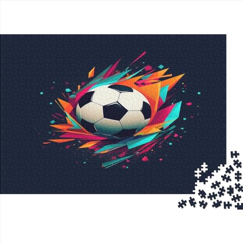 Fußball Puzzlespiel 1000 Teile Erwachsene -Puzzle 1000 Stück Spiel Puzzles Für Erwachsene Kinder Puzzle Erwachsenen Puzzlespiel Puzzel 1000pcs (75x50cm) von MQBDEUAOP