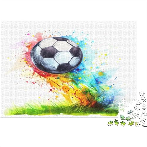 Fußball Puzzlespiel 1000 Teile Erwachsene -Puzzle 1000 Stück Spiel Puzzles Für Erwachsene Kinder Puzzle Erwachsenen Puzzlespiel Puzzel 1000pcs (75x50cm) von MQBDEUAOP