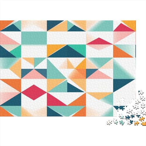 Geometrisches Muster Puzzlespiel 1000 Teile Jigsaw Puzzle 1000 Puzzle FüR Erwachsene Kinder Senioren Erwachsenen Puzzlespiel Puzzel 1000pcs (75x50cm) von MQBDEUAOP