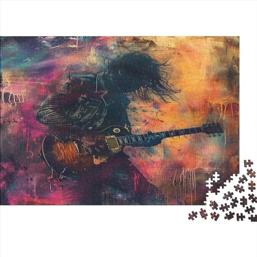 Gitarre Puzzlespiel 1000 Teile Puzzles Für Erwachsene Lernspiel Herausforderung Spielzeug 1000 Teile Puzzles Für Erwachsene Kinder Erwachsenen Puzzlespiel Puzzel 1000pcs (75x50cm) von MQBDEUAOP