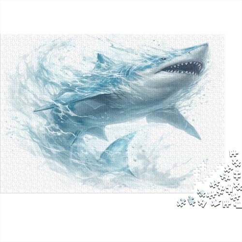 Hai Puzzle 1000 Teile Puzzle Für Erwachsene Und Kinder Ab 14 Jahren Puzzel 1000pcs (75x50cm) von MQBDEUAOP