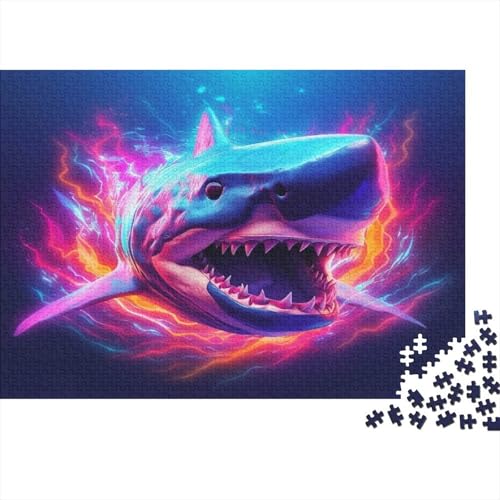 Hai Puzzlespiel 1000 Teile Erwachsene -Puzzle 1000 Stück Spiel Puzzles Für Erwachsene Kinder Puzzle Erwachsenen Puzzlespiel Puzzel 1000pcs (75x50cm) von MQBDEUAOP