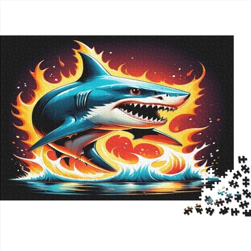 Hai Puzzlespiel 1000 Teile Puzzles Für Erwachsene Lernspiel Herausforderung Spielzeug 1000 Teile Puzzles Für Erwachsene Kinder Erwachsenen Puzzlespiel Puzzel 1000pcs (75x50cm) von MQBDEUAOP