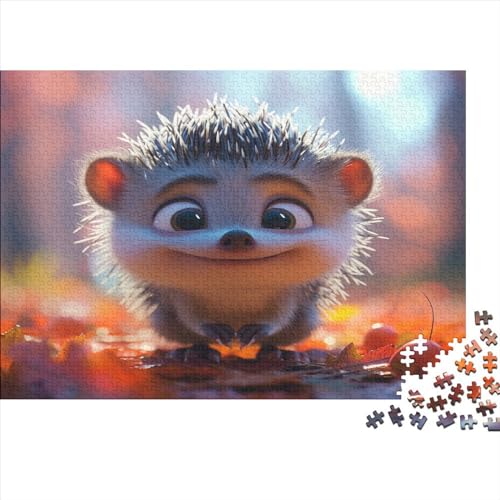 Igel Puzzle 1000 Teile Puzzles Für Erwachsene Lernspiel Herausforderungsspielzeug 1000-teilige Puzzlespiel Für Erwachsene Kinder Puzzel 1000pcs (75x50cm) von MQBDEUAOP
