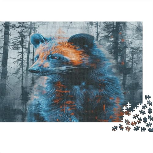 Jungle Fuchs Puzzlespiel 1000 Teile Erwachsene -Puzzle 1000 Stück Spiel Puzzles Für Erwachsene Kinder Puzzle Erwachsenen Puzzlespiel Puzzel 1000pcs (75x50cm) von MQBDEUAOP