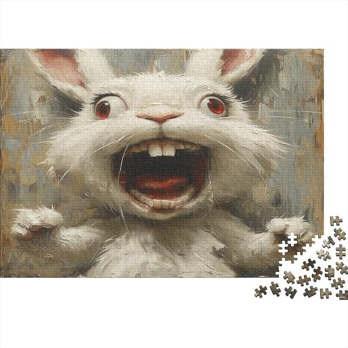 Kaninchen Puzzle 1000 Teile Erwachsene Puzzles Für Erwachsene Klassische Puzzles 1000 Teile Erwachsene Puzzlespiel Schwer Pädagogisches Spielzeug Erwachsene Kinder Puzzel 1000pcs (75x50cm) von MQBDEUAOP