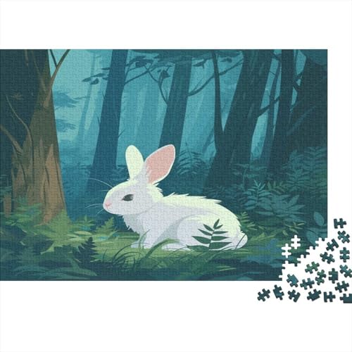 Kaninchen Puzzle 1000 Teile Puzzle Für Erwachsene Und Kinder Ab 14 Jahren Puzzel 1000pcs (75x50cm) von MQBDEUAOP