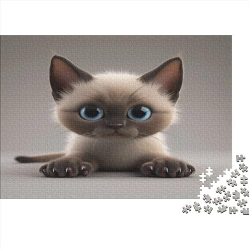 Kat Puzzle 1000 Teile,Puzzle Für Erwachsene, Impossible Puzzle,Puzzle 1000 Puzzle Home DekoRatteion Puzzle,Erwachsenenpuzzle Puzzel 1000pcs (75x50cm) von MQBDEUAOP