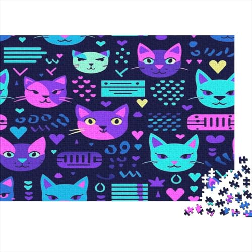 Kat Puzzle 1000 Teile Puzzle Für Erwachsene Und Kinder Ab 14 Jahren Puzzel 1000pcs (75x50cm) von MQBDEUAOP