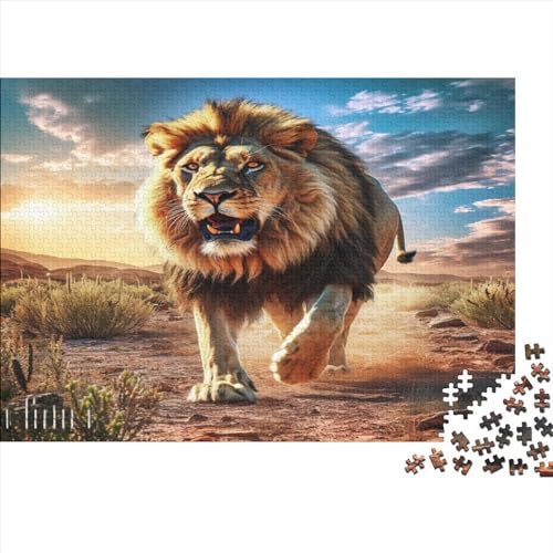 Löwe Puzzle 1000 Teile Puzzle Für Erwachsene Und Kinder Ab 14 Jahren Puzzel 1000pcs (75x50cm) von MQBDEUAOP