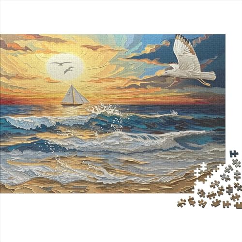 Möwe Puzzlespiel 1000 Teile Erwachsene -Puzzle 1000 Stück Spiel Puzzles Für Erwachsene Kinder Puzzle Erwachsenen Puzzlespiel Puzzel 1000pcs (75x50cm) von MQBDEUAOP