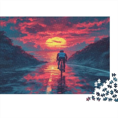 Mountainbike 1000 Stück Puzzles Für Erwachsene Teenager Stress Abbauen Familien-Puzzlespiel 1000-teiliges Puzzle Kinder Lernspiel Spielzeug Geschenk Puzzel 1000pcs (75x50cm) von MQBDEUAOP