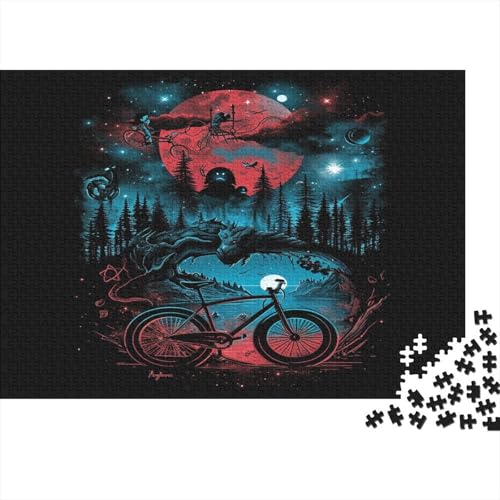 Mountainbiken Puzzle 1000 Teile Erwachsene Puzzles Für Erwachsene Klassische Puzzles 1000 Teile Erwachsene Puzzlespiel Schwer Pädagogisches Spielzeug Erwachsene Kinder Puzzel 1000pcs (75x50cm) von MQBDEUAOP
