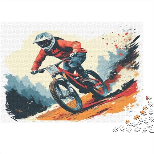 Mountainbiken Puzzle 1000 Teile Puzzle Für Erwachsene Und Kinder Ab 14 Jahren Puzzel 1000pcs (75x50cm) von MQBDEUAOP