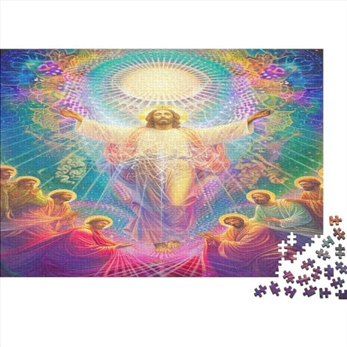 Mythischer Jesus Puzzle 1000 Teile Erwachsene Puzzles Für Erwachsene Klassische Puzzles 1000 Teile Erwachsene Puzzlespiel Schwer Pädagogisches Spielzeug Erwachsene Kinder Puzzel 1000pcs (75x50cm) von MQBDEUAOP