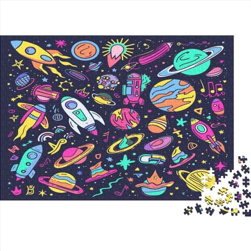 Rakete Puzzle 1000 Teile Erwachsene, Puzzlespiel Jigsaw Puzzles Erwachsenen Puzzlespiel Puzzel 1000pcs (75x50cm) von MQBDEUAOP