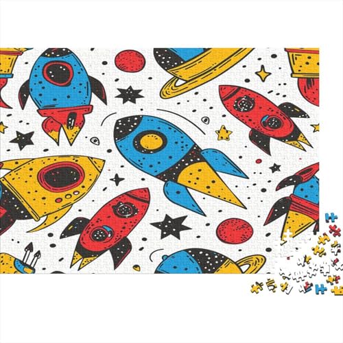 Rakete Puzzlespiel 1000 Teile Puzzles Für Erwachsene Lernspiel Herausforderung Spielzeug 1000 Teile Puzzles Für Erwachsene Kinder Erwachsenen Puzzlespiel Puzzel 1000pcs (75x50cm) von MQBDEUAOP