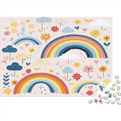 Regenbogen Puzzle 1000 Teile Puzzle Für Erwachsene Und Kinder Ab 14 Jahren Puzzel 1000pcs (75x50cm) von MQBDEUAOP