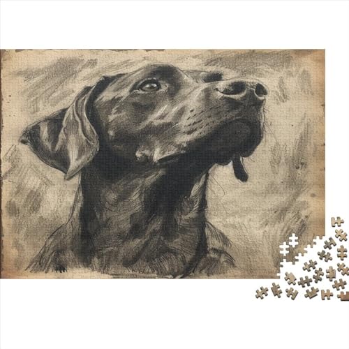 Rottweiler Puzzle 1000 Teile Erwachsene Puzzles Für Erwachsene Klassische Puzzles 1000 Teile Erwachsene Puzzlespiel Schwer Pädagogisches Spielzeug Erwachsene Kinder Puzzel 1000pcs (75x50cm) von MQBDEUAOP
