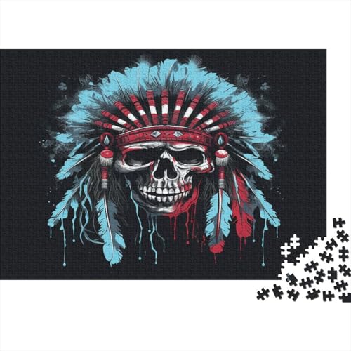 Schädel Puzzle 1000 Teile Für Erwachsene Und Kinder Ab 14 Jahren Für Stressabbauer Puzzel 1000pcs (75x50cm) von MQBDEUAOP