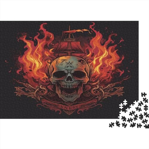 Schädel Puzzle 1000 Teile Puzzle Für Erwachsene Und Kinder Ab 14 Jahren Puzzel 1000pcs (75x50cm) von MQBDEUAOP