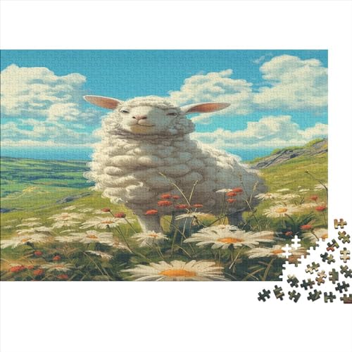 Schafe Puzzle 1000 Teile Puzzle Für Erwachsene Und Kinder Ab 14 Jahren Puzzel 1000pcs (75x50cm) von MQBDEUAOP