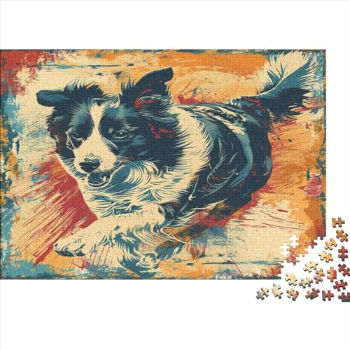 SchafeHund Puzzle 1000 Teile, Erwachsene, Klassische Puzzle, Impossible Puzzle,GesKükenlichkeitsspiel Für Die Ganze Familie Erwachsenenpuzzle Ab 14 Jahren Puzzel 1000pcs (75x50cm) von MQBDEUAOP