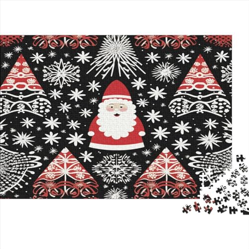 Weihnachtsmann 1000 Stück Puzzles Für Erwachsene Teenager Stress Abbauen Familien-Puzzlespiel 1000-teiliges Puzzle Kinder Lernspiel Spielzeug Geschenk Puzzel 1000pcs (75x50cm) von MQBDEUAOP