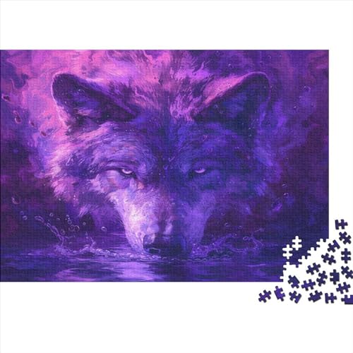 Wolf Puzzlespiel 1000 Teile Für Erwachsene, Einzigartige Kunstwerke Und Vorlage - Geburtstagsgeschenk - Spaßige Puzzles Mit Überraschung Von Puzzle in A Bag Puzzel 1000pcs (75x50cm) von MQBDEUAOP