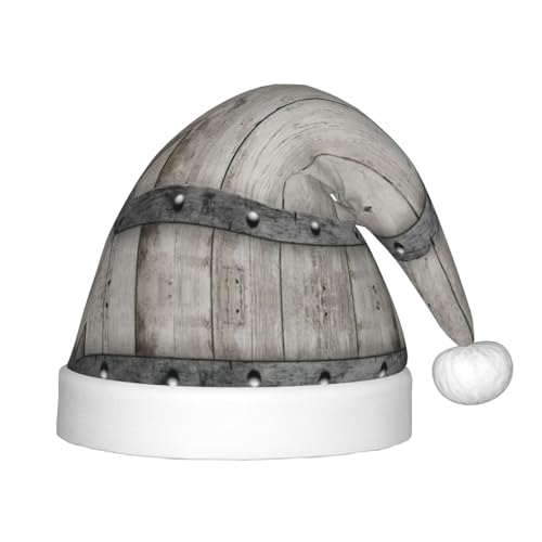 MQGMZ Barn Door1 bedruckter Weihnachtshut für Kinder, Weihnachtsmannmütze, perfekt für die Weihnachtsfeier von MQGMZ