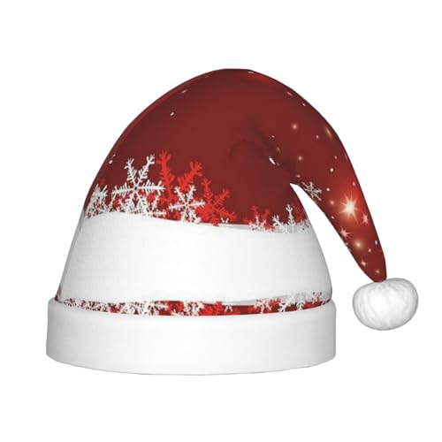 MQGMZ Mqgmzchristmas Weihnachtsmütze mit Aufdruck – Weihnachtsmütze für Kinder, Unisex, Flanell, Weihnachtsmütze für Kinder von MQGMZ