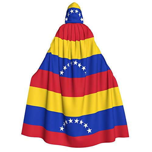 MQGMZ Umhang mit Venezuela-Flagge, Unisex, mit Kapuze, Party, Karneval, Vampir-Kostüm, Hexenkostüm, Halloween-Dekoration von MQGMZ