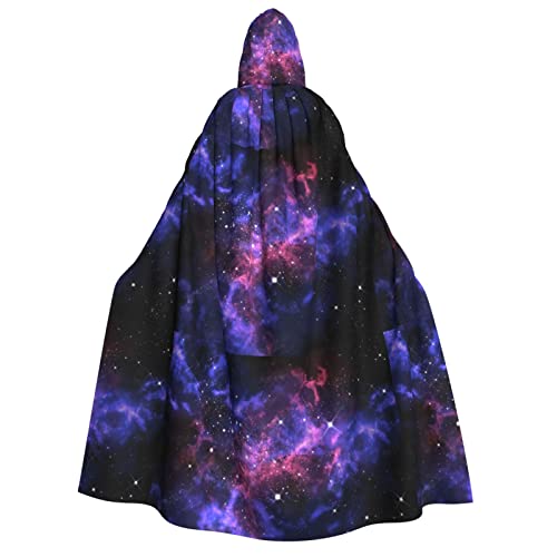 MQGMZ Universe Galaxy Star Space Print Unisex Kapuzenumhang Party, Karneval, Vampirkostüm, Hexenkostüm, Halloween-Dekoration von MQGMZ