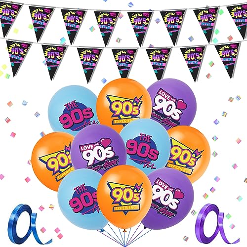 90er Deko Kit, 90er Party Deko Banner, 90er Party Girlande, Disco Party Deko, 90er Deko Balloon, Back To The 90s, Deko 90er Jahre Party für 90er Geburtstags Disco Party 90er Deko Kit, 90er Party Deko Banner, 90er Party Girlande, Disco Party Deko, 90er Deko Balloon, Back To The 90s, Deko 90er Jahre Party für 90er Geburtstags Disco Party von MQIAN