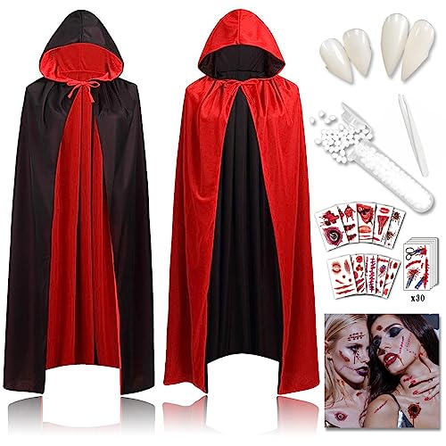 MQIAN Vampir Kostüm Damen, Vampir Umhang, Vampir Umhang Erwachsene 150Cm, Vampir Kostüm, Halloween Umhang Damen, Halloween Kostüm Damen Vampir, Halloween Vampir Umhang MQIAN Vampir Kostüm Damen, Vampir Umhang, Vampir Umhang Erwachsene 150Cm, Vampir Kostüm, Halloween Umhang Damen, Halloween Kostüm Damen Vampir, Halloween Vampir Umhang von MQIAN
